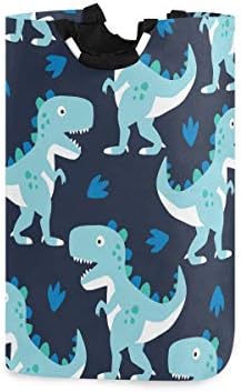 Dinosaur Pattern Vector Illustration_6943 velika torba za veš koša sklopiva sa ručkama vodootporna izdržljiva Odjeća okrugla kanta
