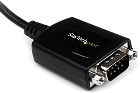 Starch.com USB do serijskog adaptera - 1 priključak - COM port - Teksaški instrumenti TIUSB3410 - USB do RS232 adapter kabela, crna