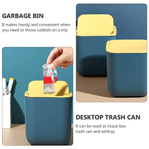 Cabilock plastične kante plastične kante desktop kanta za smeće sa poklopcem plastična kanta za smeće kanta za smeće otpadni papir