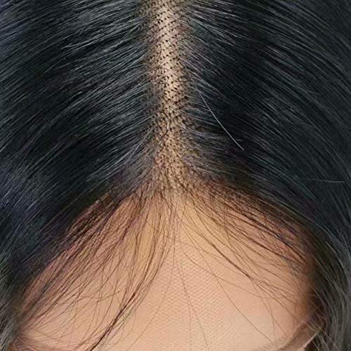 Braon korijeni kose Ombre plava boja perika bočni dio tijela talas perike za ljudsku kosu 13×4 čipke prednje perike brazilsko prethodno