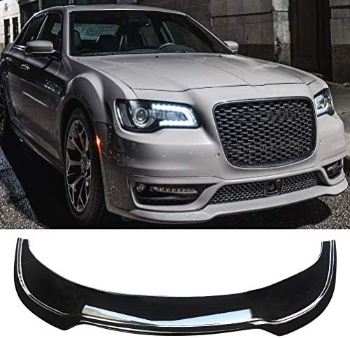 Ninte 1-komadni integrirani prednji usne za 2015-2023 Chrysler 300 300c 300s SRT Bumper, sjajni crni pp branik spojler razdjelnik