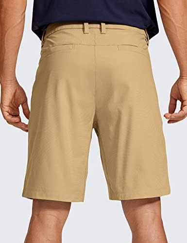 CRZ joga Muški Comfort golf kratke hlače - 7 / 9 '' Stretch lagan povremeni ravni ravni prednji kratke hlače sa džepovima