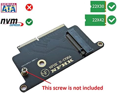 Topsuke M.2 PCIe NVME 2230 2242 Tip SSD do 2017 MacBook Pro 13inch A1708 SSD adapter Converter Card, M.2 SSD ne podržava