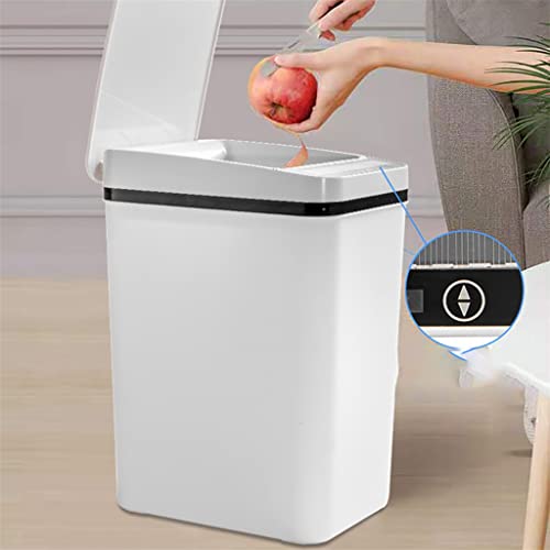 Mxiaoxia Smart Induction automatska preklopna kanta za smeće Kućni toalet uski prsten pod pritiskom za sortiranje smeća kanta za smeće