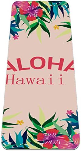 Siebzeh šareni Tropski Aloha cvjetni Print Premium debeli Yoga Mat Eco Friendly gumeni Health&fitnes neklizajuća prostirka za sve