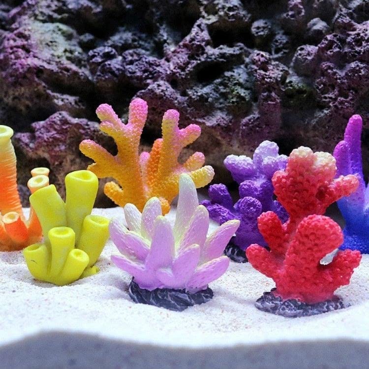 Akvarijski akvarijum Koraljno uređenje podvodnog svijeta kreativno modeliranje simulacija boja mali koral水族鱼缸珊瑚造景海底世界创意造型仿真彩色小珊瑚