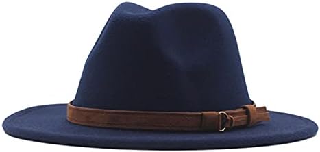 Vintage Vanjski Panama klasični remen Fedora šešir vunene crni šešir disketne kopče za kopče za muške sunce