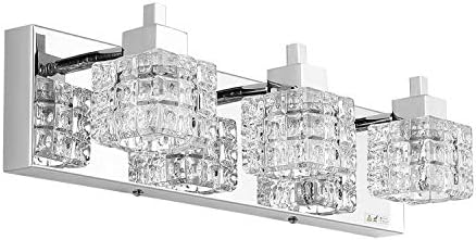 TRLIFE kupaonica Vanity Rasvjetna tijela, Moderna kupatila svjetla preko ogledala 3 svjetla Vanity Light 19inches Crystal Vanity Light