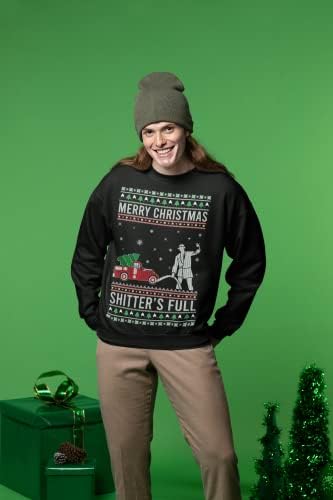 Divlji Bobby sretan božićni shirterski puni ružni džemper unisex Crewneck grafički duks