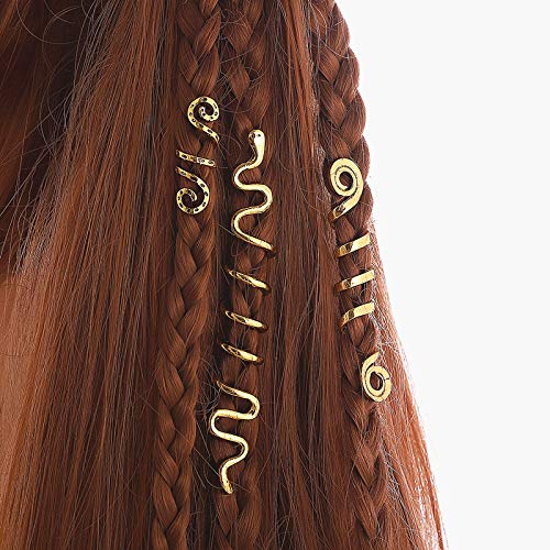 6kom nakit za kosu za pletenice Dreadlock dodatna oprema Loc nakit za čari za kosu Wire Dread Loc Braid Coils ukrasi za kosu za žene