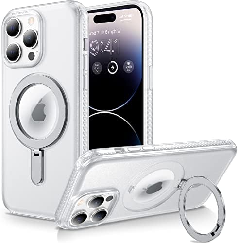 Caka dizajniran za iPhone 14 Pro Max Case Magsafe Magnetic štand, [ne žutilo] [Zaštita od vojske] Otporni na udarci Zaštitna futrola