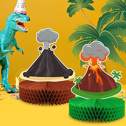 6 Komada Vulkana Središnji Dijelovi Vulkana Volcano Party Favor Dekoracija Dekoracije Za Zabavu Dinosaurusa, Lava Sto Postavlja Vatru Potrepštine Za Zabavu Luau, Havajska Zabava, Tiki Potrepštine Za Zabavu