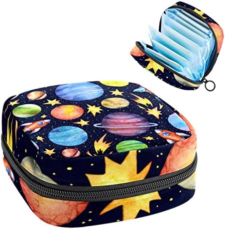 Torba za sanitarnu ubrusu, period torba, tamponska torba, torba za šminku, šareni planeti zvjezdani zvjezdani univerzum