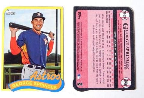 Mnogo 2014. Ažuriranje gornjeg dijelova George Springer Mini 1989 Die Cut - bejzbol kartice