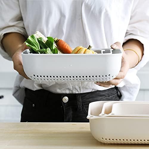 Kuhinjska Troslojna Plastična Korpa Za Sudoper Filter Za Čišćenje Voća I Povrća