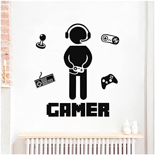 Hingsong Gamer Controller zidne naljepnice DIY vinil igre sa kontrolerom naljepnica za navigake za dječake za dječaka spavaća soba