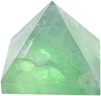 Laaalid XN216 1pc Natural Green Fluorit piramida zacjeljivanje energije Kamen Reiki Obelisk ukrasi Kristalno point toranj kućni ukras