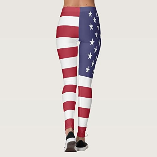 Ethia materinstvo Outfit Dan nezavisnosti za ženska američka 4 od jula ispisuju gamaše viseće strugove za jogu trčanje