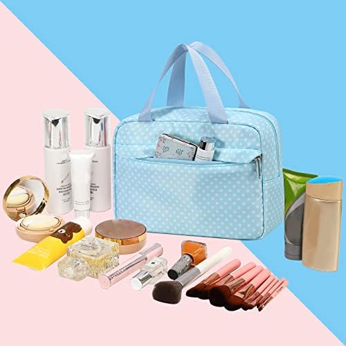 Torba za šminkanje za djevojčice ženska putna kozmetička torba velika šminka Organizator toaletne torbe vodootporna torbica sa patentnim