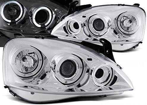 V-MAXZONE PARTSHeadlights VR-1432 prednja svjetla auto lampe farovi sa strane vozača i suvozača sklop farova Angel Eyes Chrome kompatibilan