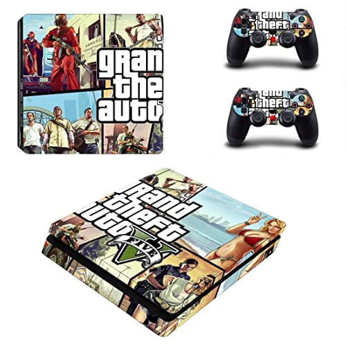 Za PS4 Pro - Igra Grand GTA Theft i auto PS4 ili PS5 naljepnica za kožu za PlayStation 4 ili 5 konzola i kontrolera naljepnica Vinil