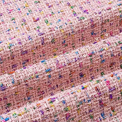 Elegantna tkanina od tvida poliesterska tkanina šarena karirana tkanina sa šljokicama uradi sam ručno rađena tkanina za šivenje