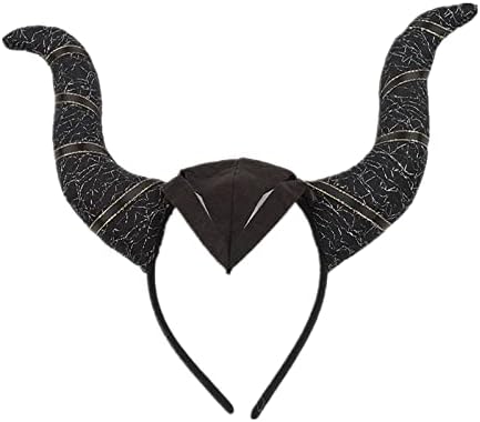 AVMBC Halloween Horn traka za glavu gotic Ox Horn traka za glavu Demon Hair Hoop Halloween Cosplay Party Photo rekviziti traka za