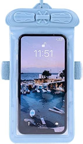 Vaxson futrola za telefon, kompatibilna sa Oppo A92s vodootpornom torbicom suha torba [ ne folija za zaštitu ekrana ] plava