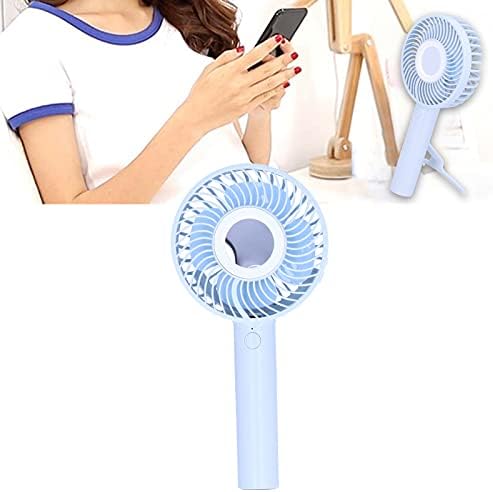 RAZZUM električni ručni ventilator, Multi?funkcionalni Mini ventilator, USB punjivi ručni ventilator sa kozmetičkim ogledalom Led