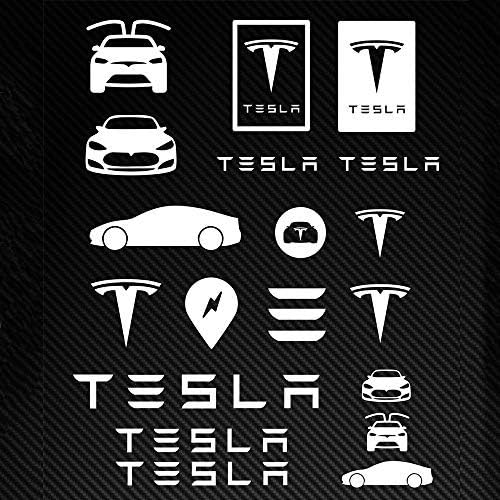 za Tesla naljepnice Grafičke naljepnice Logo TM3 TMX TMS naljepnica