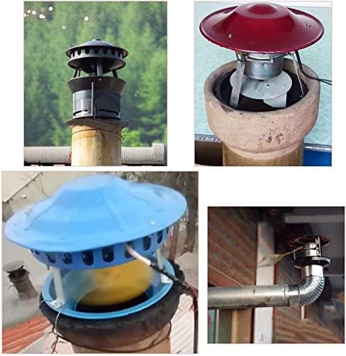 Ajazi ventilator dimnjaka, 50 W evakuator dimnjaka, ventilator za kamin za kamin na drva za kamin na drva-ekološki i efikasan ventilator