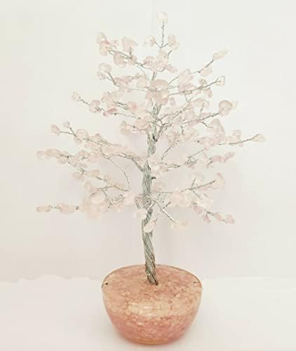 Nidesh izlečenje Kristalno drvo ruže Kvarcna čakra stabla života Bonsai novac drvo srebrne žice Orgone Bowl Base Reiki Crystal Pokloni