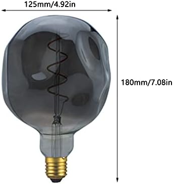 Lxcom rasvjeta E26 / E27 4W LED Vintage Edison sijalica 40W ekvivalentna G125 spiralna Filament od dimljenog stakla dekorativna sijalica