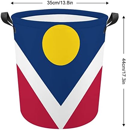 Denver City Flag korpa za veš sklopiva korpa za veš torba za odlaganje sa ručkama za kućni Hotel