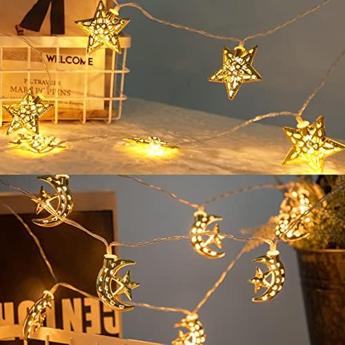 Vigdur 20ft Star string Lights - 40 LED Star Fairy Lights na baterije sa tajmerom
