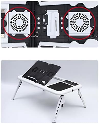 N / A sklopivi laptop za laptop Podesivi računalni stolni stol za hlađenje ventilatorica za hlađenje za krevet za notebook za krevet