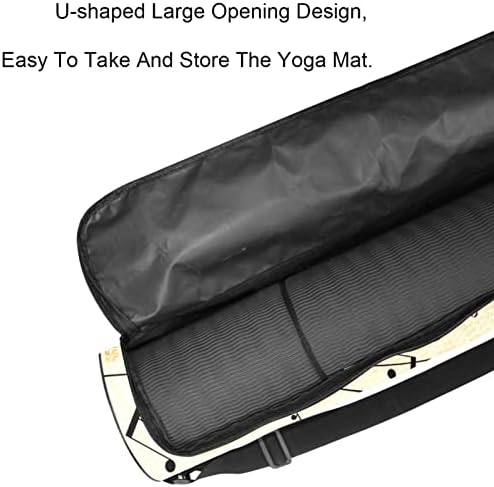 Laiyuhua Yoga Mat torba, dvostruki patentni zatvarači Yoga teretana torba za žene i muškarce-glatki patentni zatvarači, veliki otvor