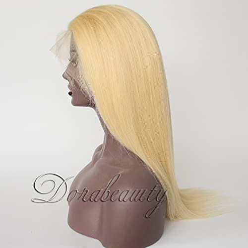 Dorabeauty 613 Platinum plava čipka prednja perika brazilska Djevičanska perika za kosu 13 * 4 HD ljepljiva čipka prethodno Počupana