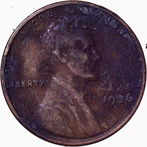 1936 Lincoln pšenica cent 1c sajam