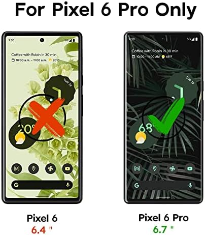 [3+2 pakovanje] za Google Pixel 6 Pro zaštitnik ekrana [podržava otključavanje otiskom prsta] 3x 3d zakrivljeno kaljeno staklo & 2x