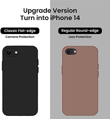Firenova iPhone se Case 2022/2020, iPhone 7 8 Slučaj, silikon nadograđen [kvadratne ivice] & [Protecion kamere] Telefonska futrola