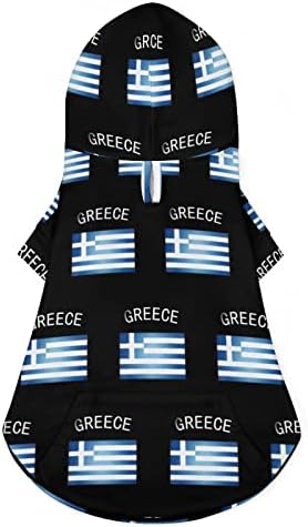 Grčka Grčka zastava za zastavu i mačke kostimi slatka kućna kapuljača sa šeširom slatka odjeća