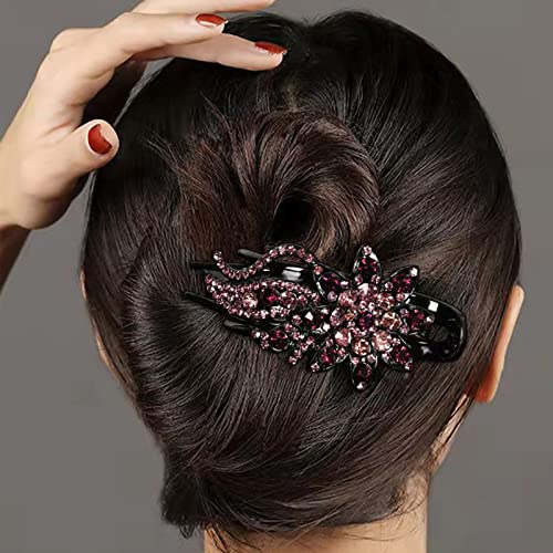 Rhinestone cvijet kosa kandže za žene Pačji kljun dijamantske kopče za kosu sa cvjetnom kopčom za kosu bočni klizači za kosu vještački