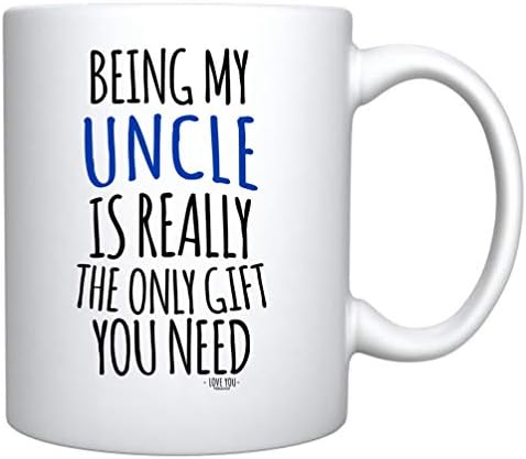 Veracco biti moj ujak je stvarno jedini poklon koji vam je potreban Bijela keramička šolja za kafu Funny Dan očeva rođendanski pokloni