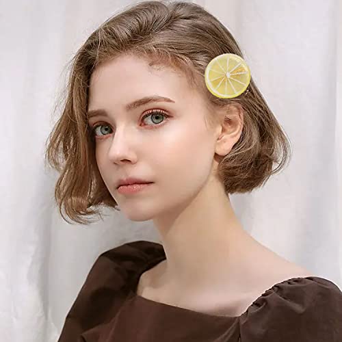 Limunske kopče za kosu za djevojčice slatke kopče za kosu realistične limunove ukosnice za malu djevojčicu kosu ukosnice za voće kose