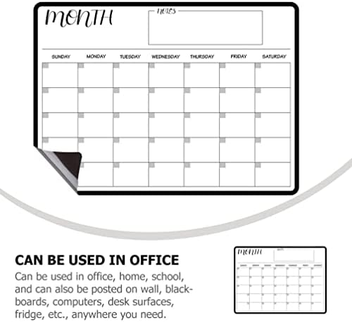 Kisangel Magnetic hladnjak Calendar Magnetic hladnjak Calendar suho brisanje frižider tabla Izbrisiva raspored odbora za praktično