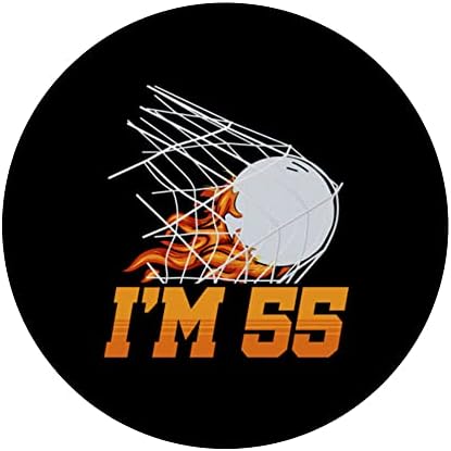 Ja sam 55. Lacrosse Net sportski igrač za odrasle 55. rođendan Popsoccots zavariv popgrip