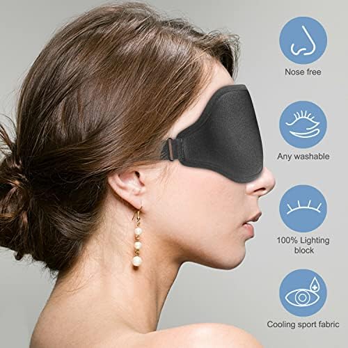 3D maska ​​za san Svilena muška muška suha maska ​​za sušenje oka za spavanje podstavljene zasebne poklopce