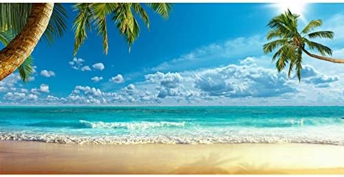 Yeele 15x8ft tropska plaža Ostrvo pozadina za fotografiju ljetna zabava zaljev putovanje plavo nebo plavo more palme pozadina dječji