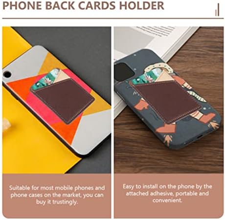 PU držač za stražnju karticu: Mobilni telefon Back Wallet Ljepljivi štap - na prenosiv kreditnoj kartici ID kartice 2pcs